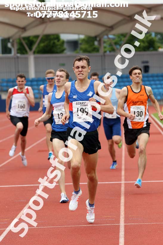 Mens under-20s 800 metres, Northern Senior and Under-20s Champs., SportsCity, Manchester. Photo: David T. Hewitson/Sports for All Pics